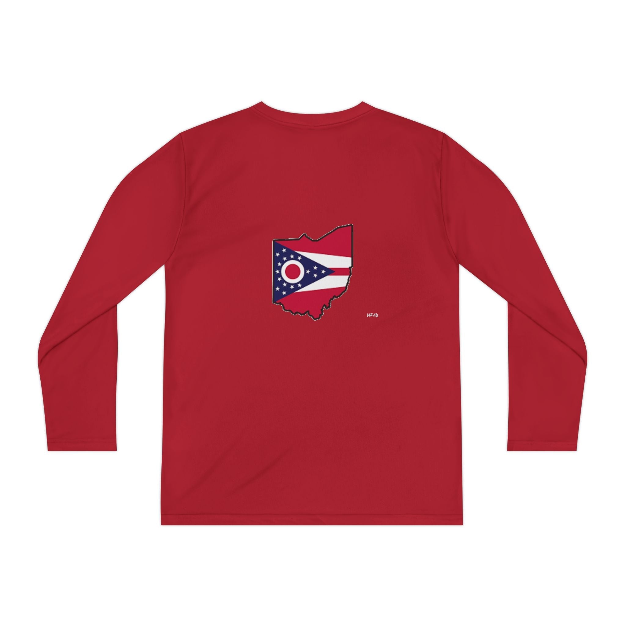 Ohio Flag Youth Long Sleeve Tee — Youngstown Text Graphic - 314 Originals