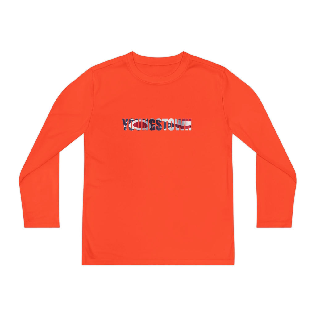 Ohio Flag Youth Long Sleeve Tee — Youngstown Text Graphic - 314 Originals