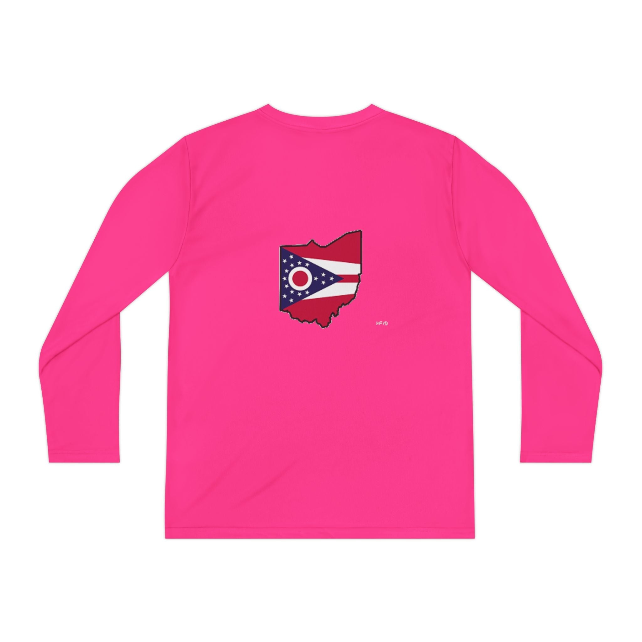 Ohio Flag Youth Long Sleeve Tee — Youngstown Text Graphic - 314 Originals