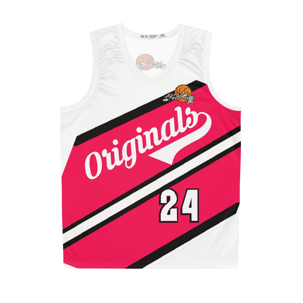Originals Basketball Jersey - Number 24 Retro Stripe All-Over Print - 314 Originals