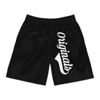 Originals Vertical Script Men's Jogger Shorts — Black Athletic Casual Summer Shorts - 314 Originals