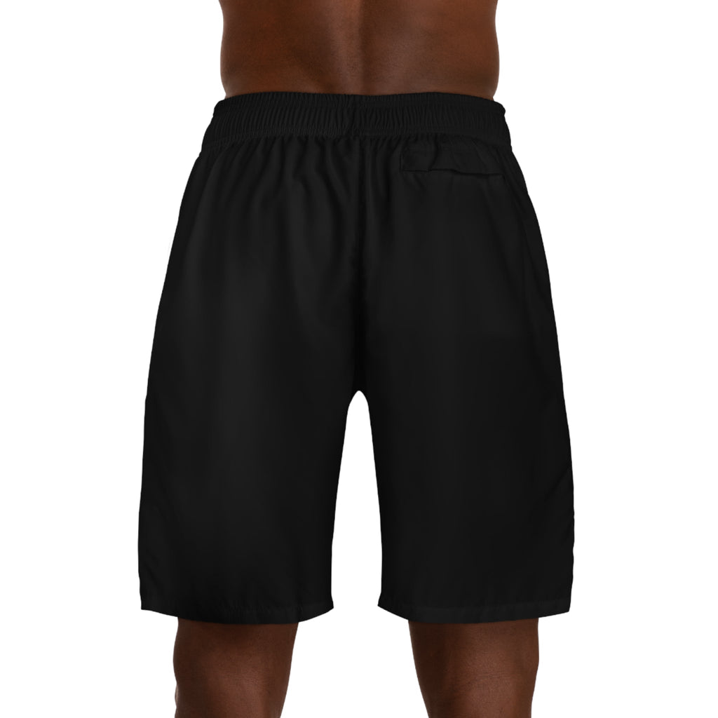 Originals Vertical Script Men's Jogger Shorts — Black Athletic Casual Summer Shorts - 314 Originals