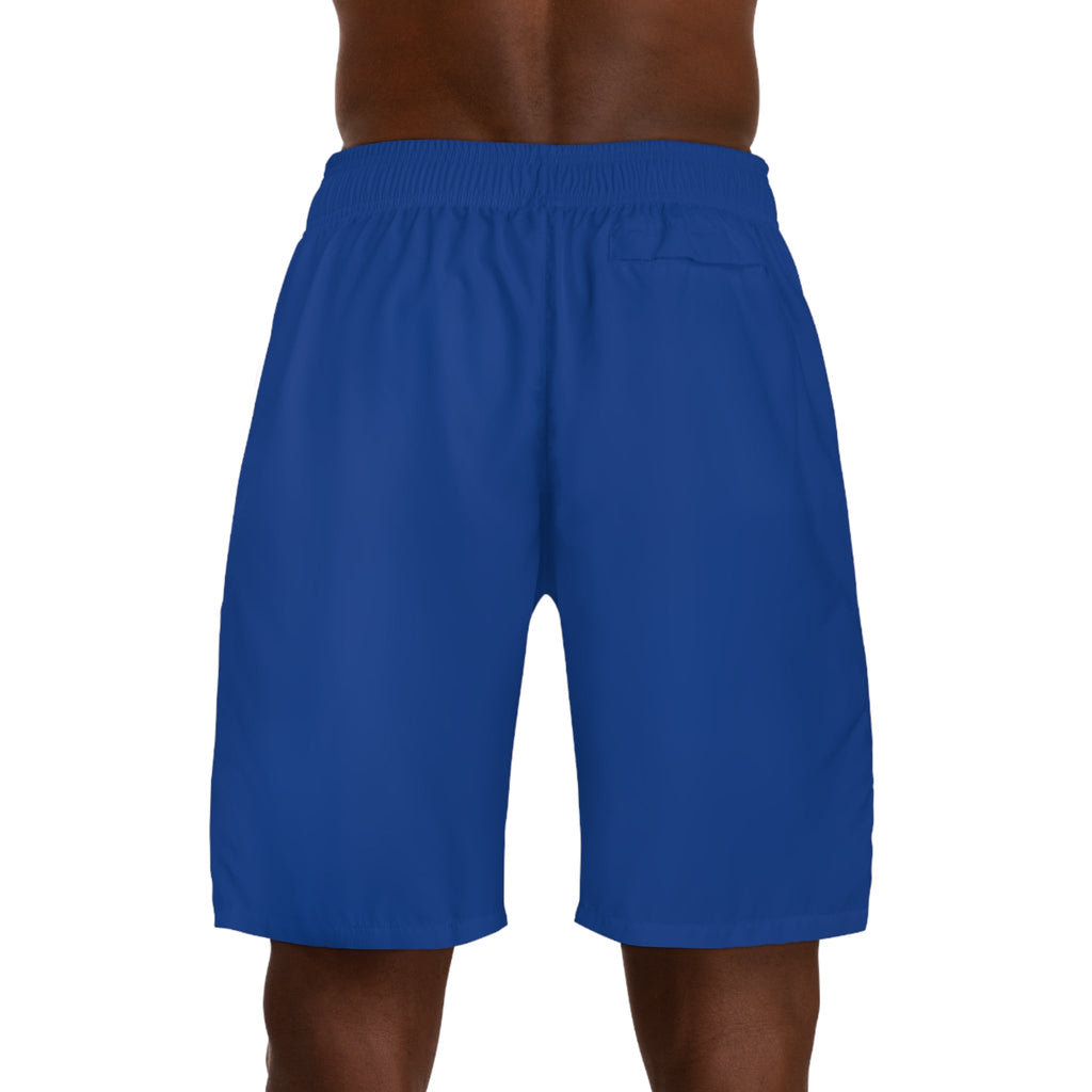 Originals Vertical Script Men's Jogger Shorts — Blue Athletic Casual Summer Shorts - 314 Originals