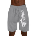 Originals Vertical Script Men's Jogger Shorts — Grey Athletic Casual Summer Shorts - 314 Originals