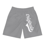 Originals Vertical Script Men's Jogger Shorts — Grey Athletic Casual Summer Shorts - 314 Originals