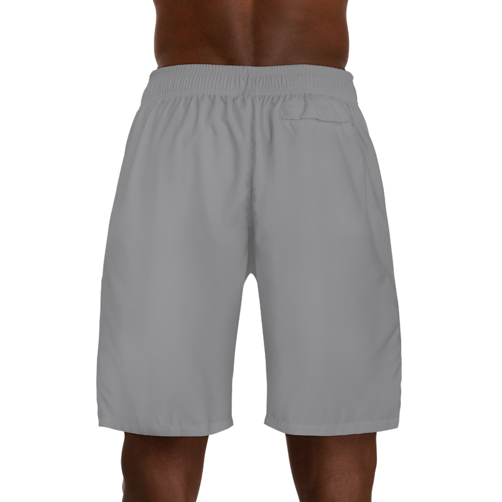 Originals Vertical Script Men's Jogger Shorts — Grey Athletic Casual Summer Shorts - 314 Originals