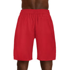 Originals Vertical Script Men's Jogger Shorts — Red Athletic Casual Summer Shorts - 314 Originals