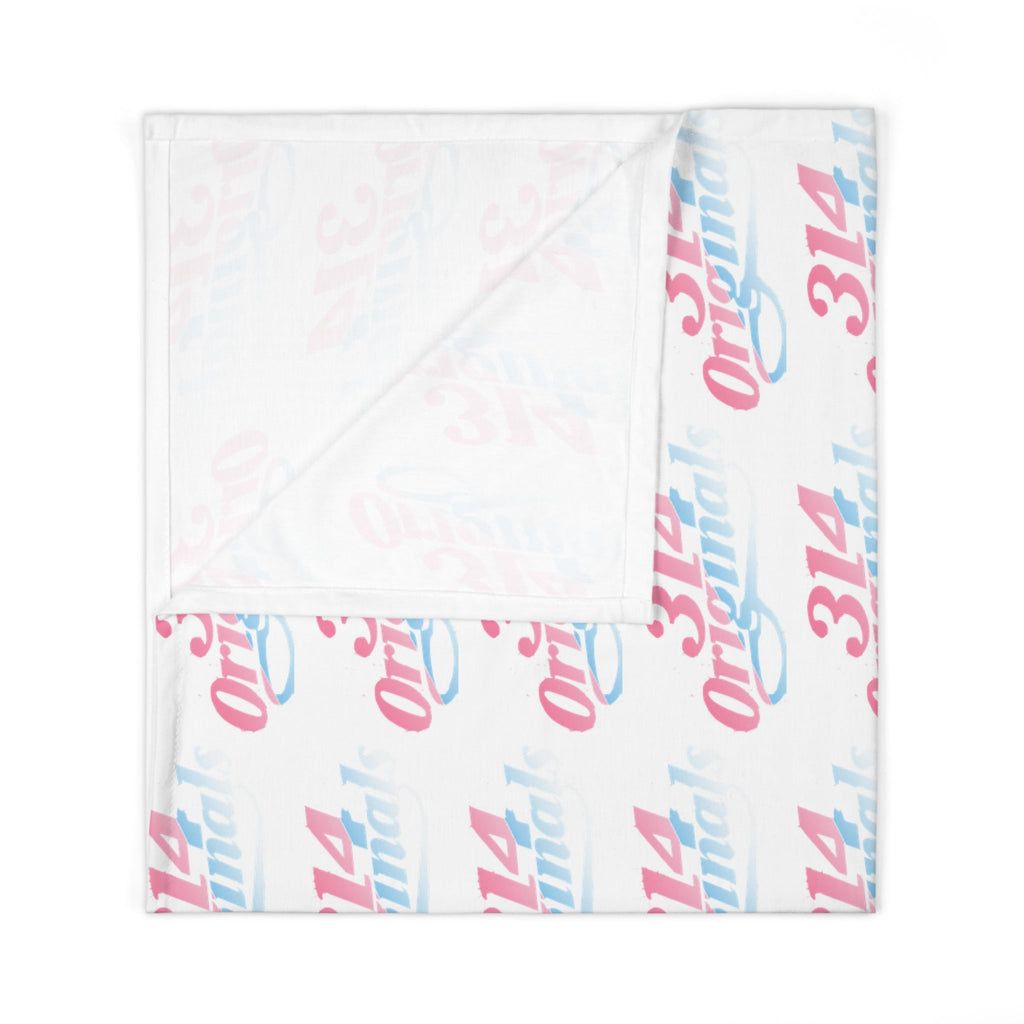 Pink & Blue 314 Original Pattern Swaddle Blanket — Newborn Wrap - 314 Originals