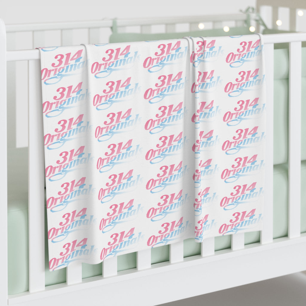 Pink & Blue 314 Original Pattern Swaddle Blanket — Newborn Wrap - 314 Originals