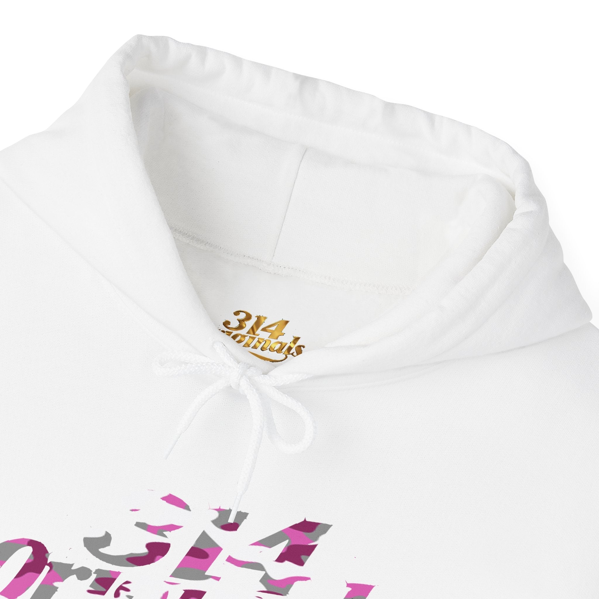 Pink Camo '314' Script Hoodie — City Pride Casual Pullover - 314 Originals