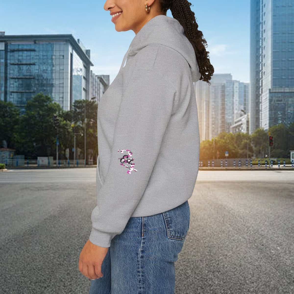 Pink Camo '314' Script Hoodie — City Pride Casual Pullover - 314 Originals