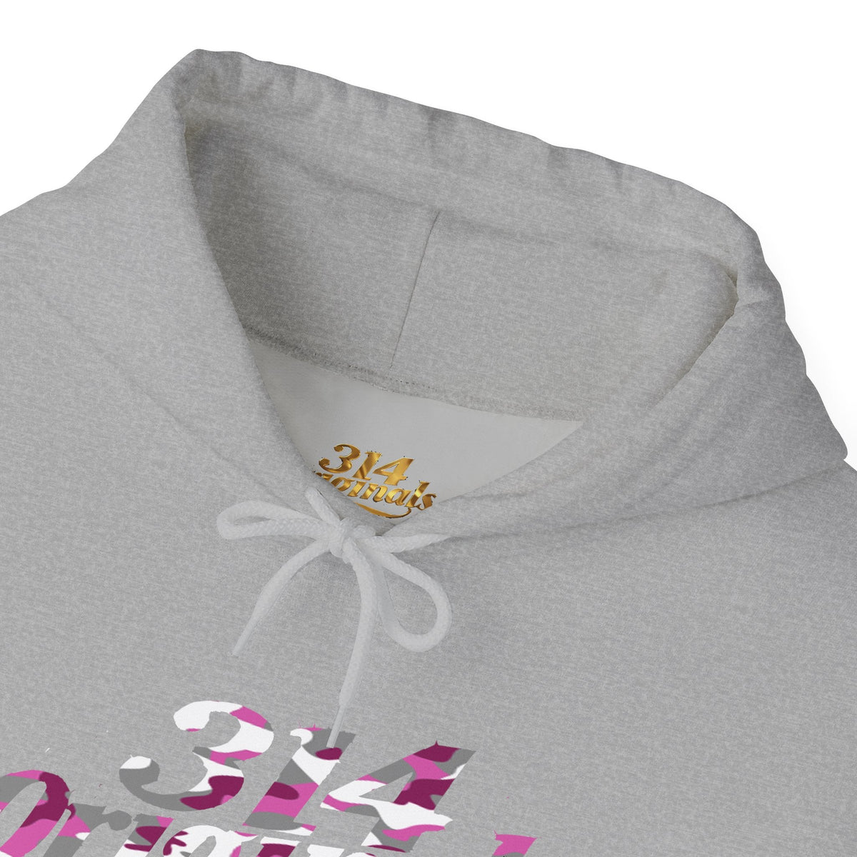 Pink Camo '314' Script Hoodie — City Pride Casual Pullover - 314 Originals
