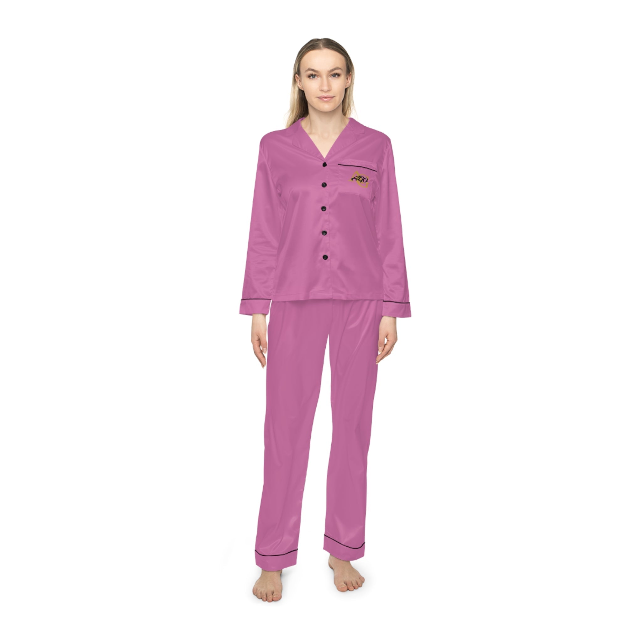 Pink Satin Women’s Pajama Set — Luxe Sleepwear - 314 Originals