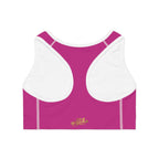 Pink Sports Bra — "Originals" Pink Script Athletic Crop Top - 314 Originals