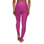 Pink Yoga Leggings — High-Waisted Leggings with Pink “Originals” Side Script - 314 Originals