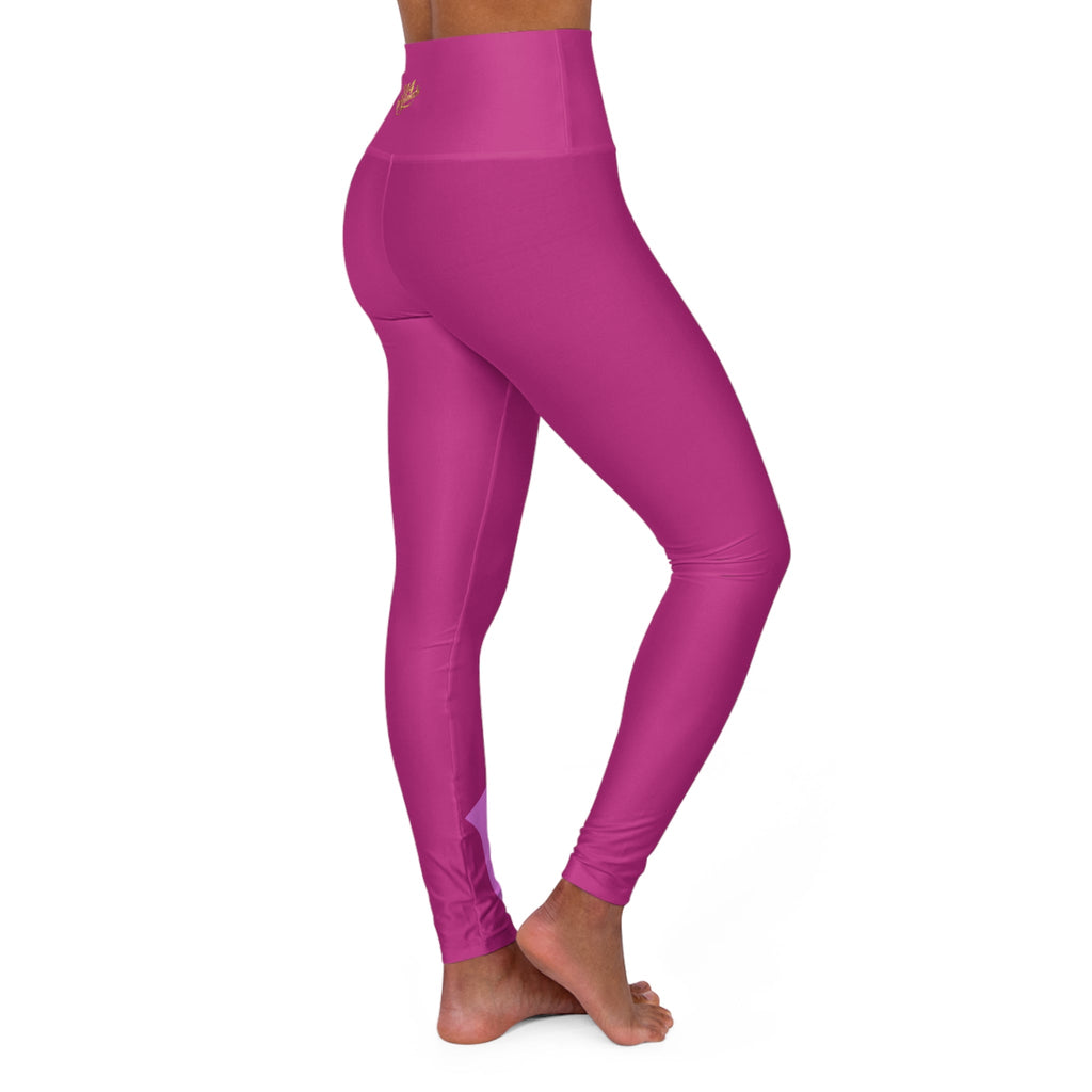 Pink Yoga Leggings — High-Waisted Leggings with Pink “Originals” Side Script - 314 Originals