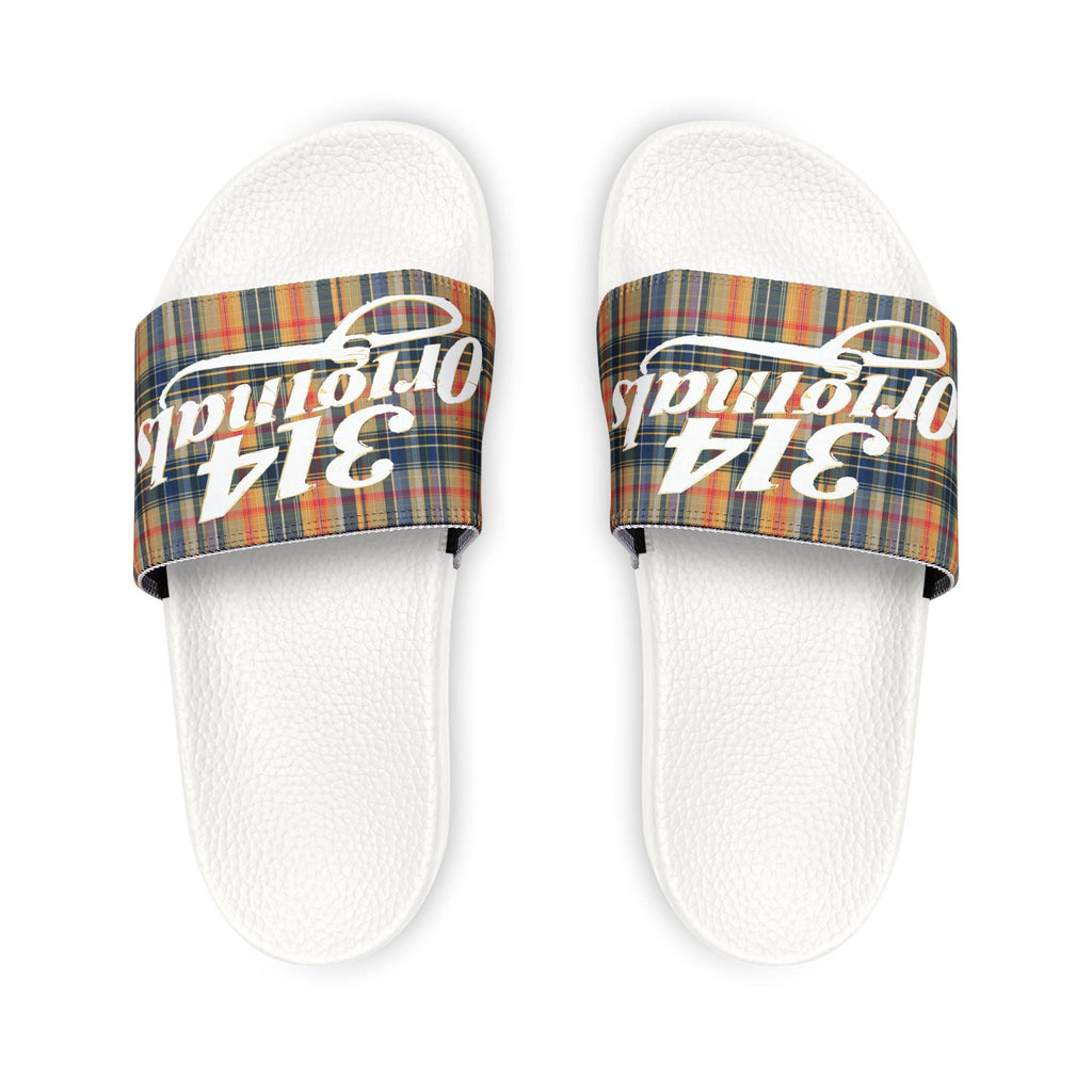 Plaid '314 Originals' Removable-Strap Slide Sandals - 314 Originals