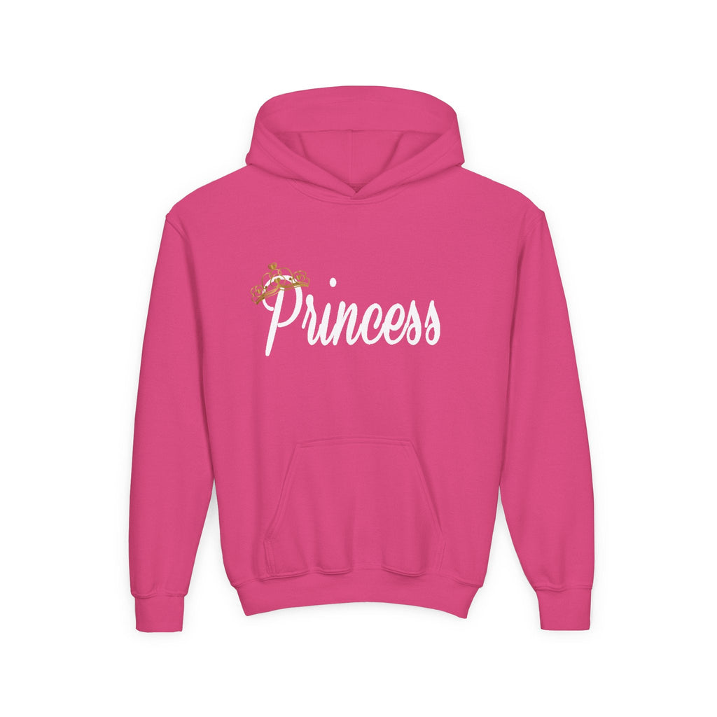 Princess Hoodie — Glitter Crown Graphic Pullover for Girls - 314 Originals