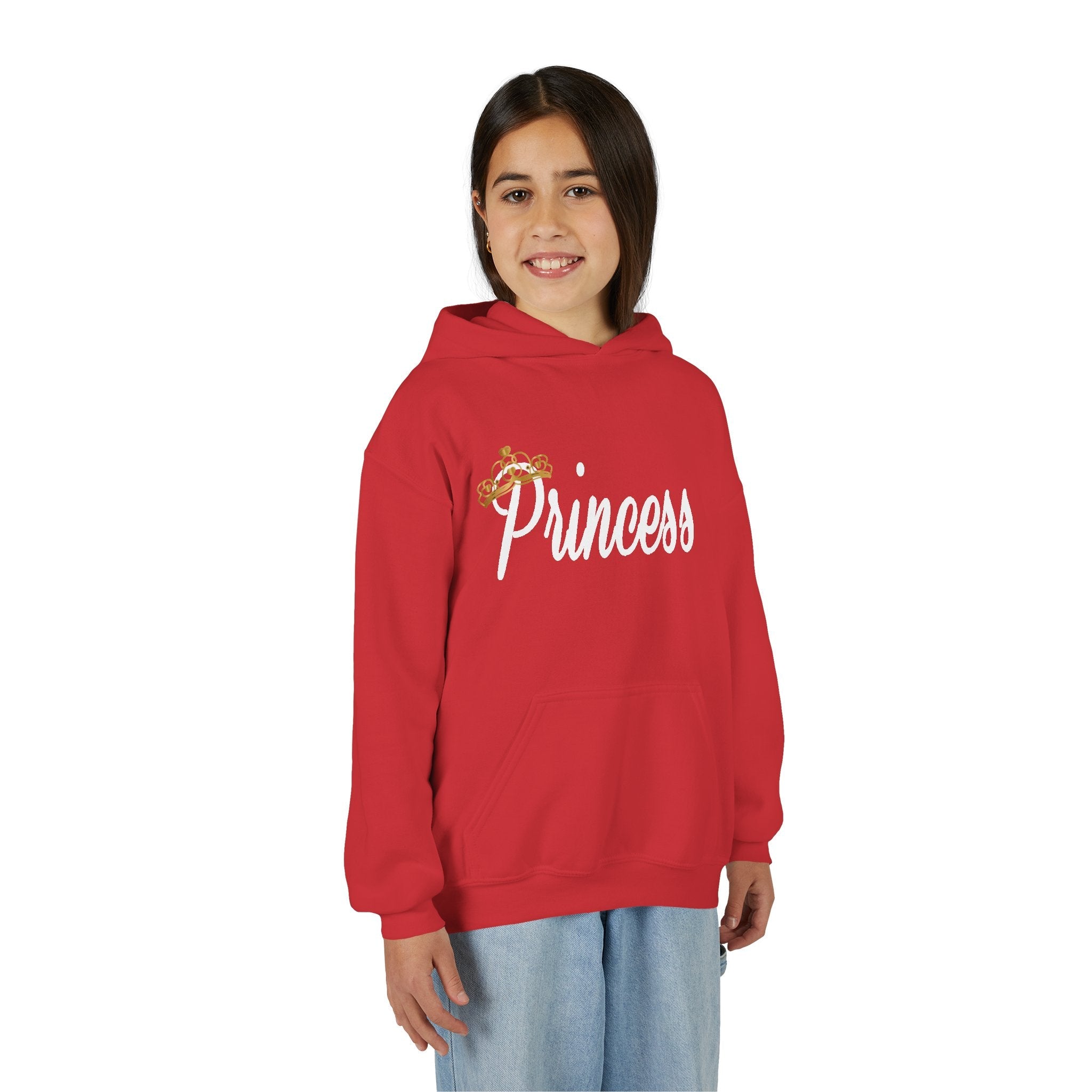 Princess Hoodie — Glitter Crown Graphic Pullover for Girls - 314 Originals