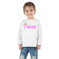 "Princess" Pink Script Top with Gold Sparkle Accent-Toddler Long Sleeve Tee - 314 Originals