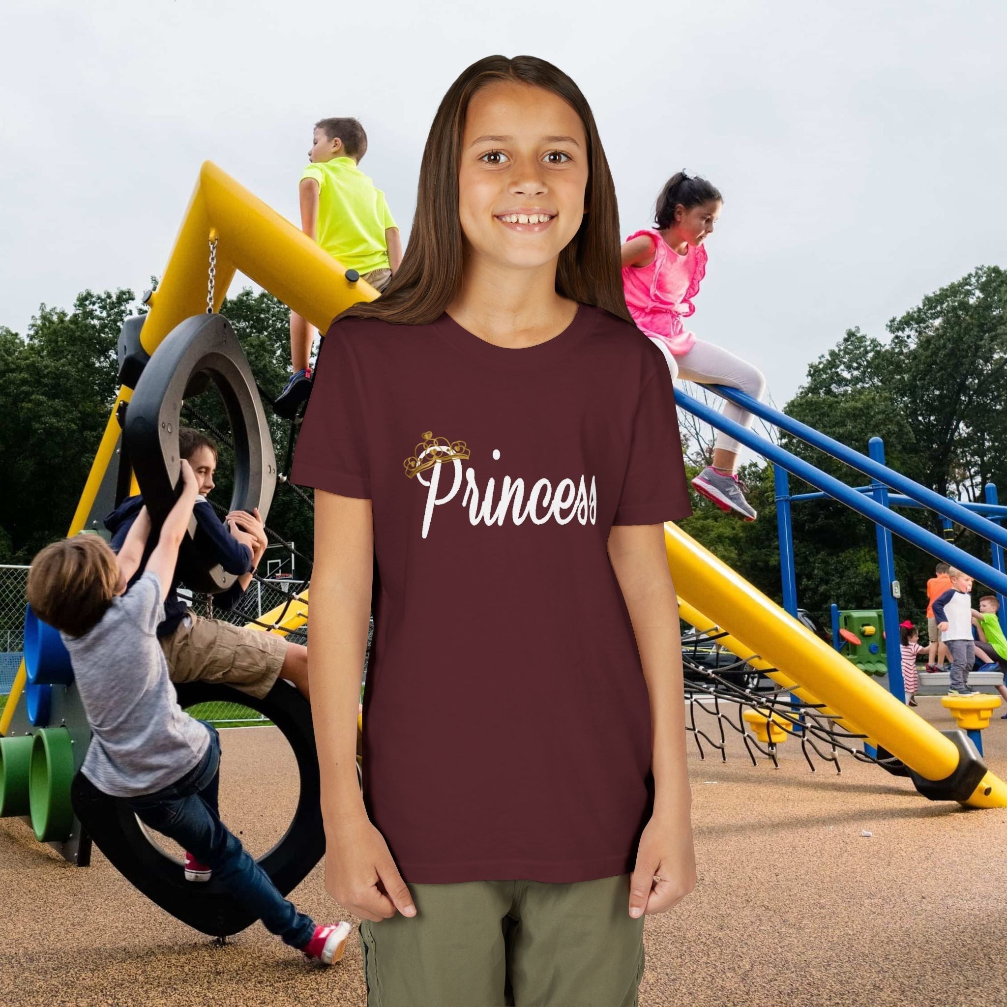 Princess Youth Tee — Sparkle Crown Kids T‑Shirt - 314 Originals