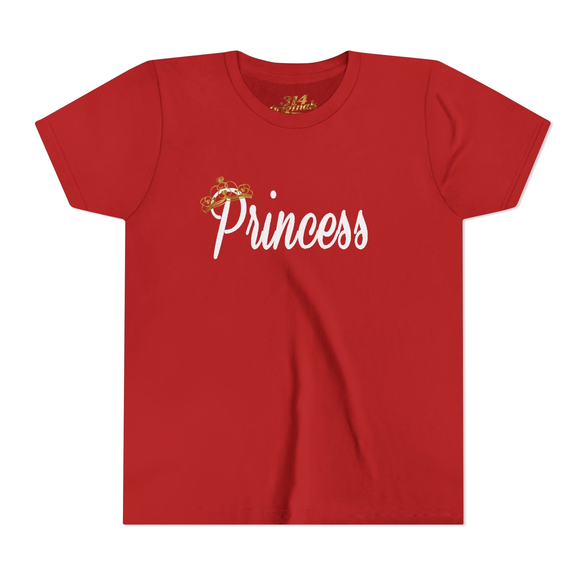 Princess Youth Tee — Sparkle Crown Kids T‑Shirt - 314 Originals