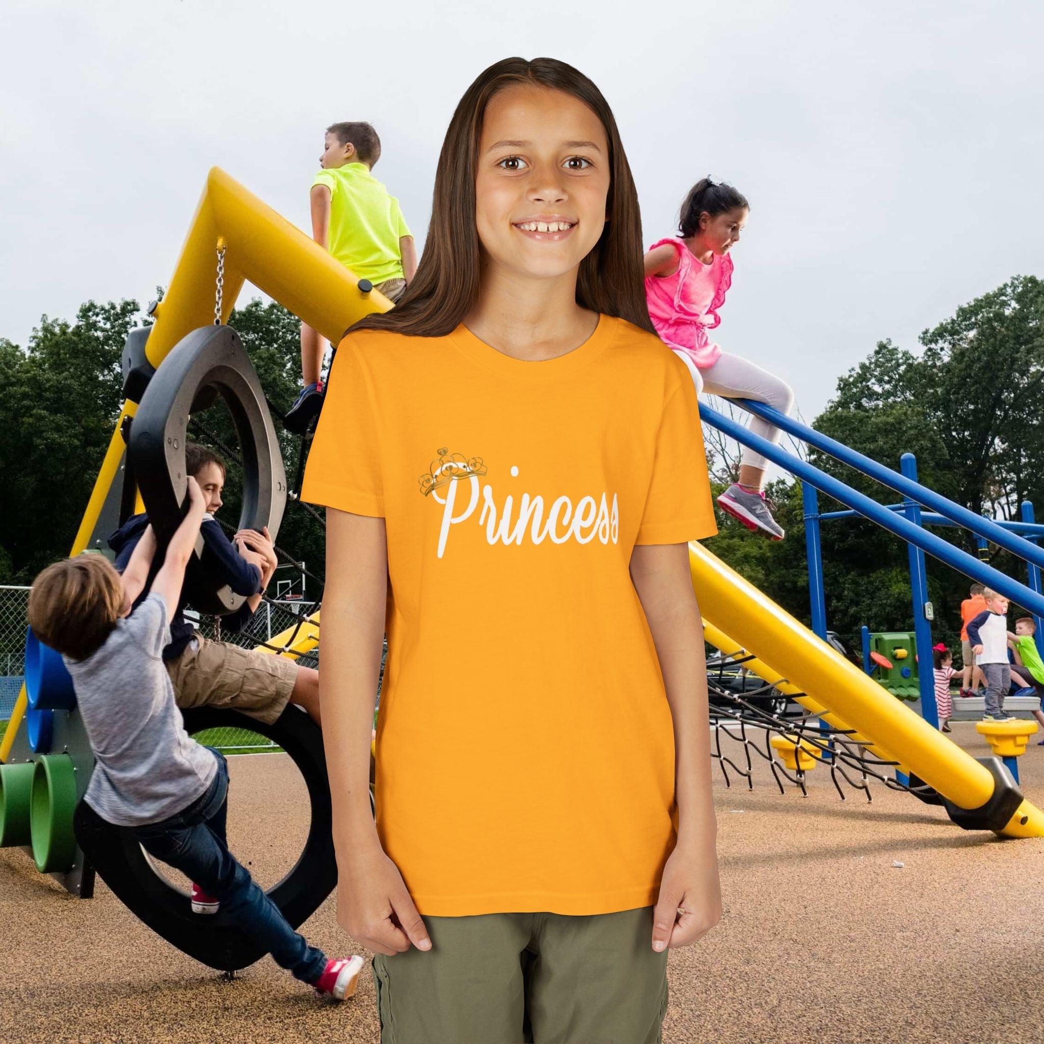 Princess Youth Tee — Sparkle Crown Kids T‑Shirt - 314 Originals