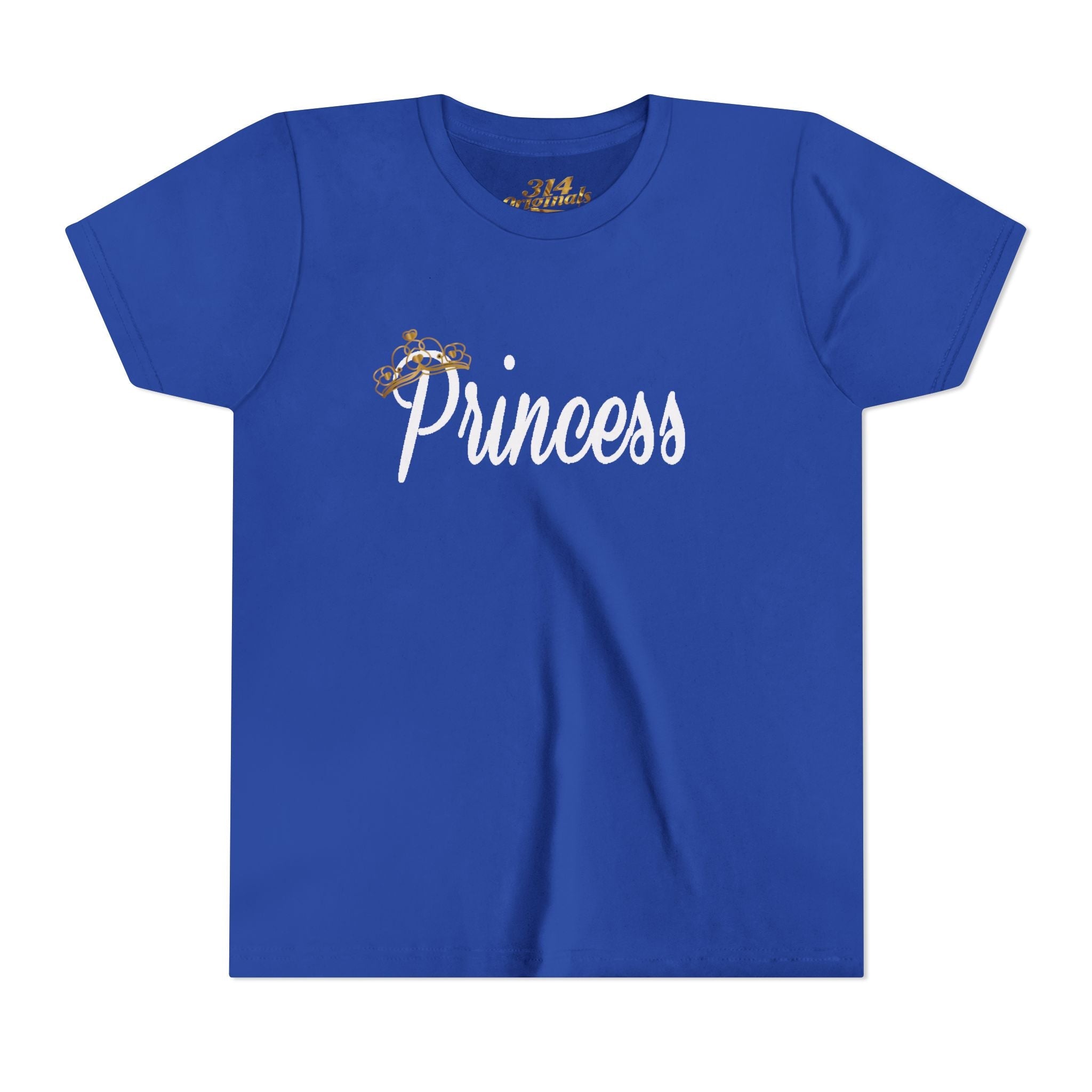 Princess Youth Tee — Sparkle Crown Kids T‑Shirt - 314 Originals