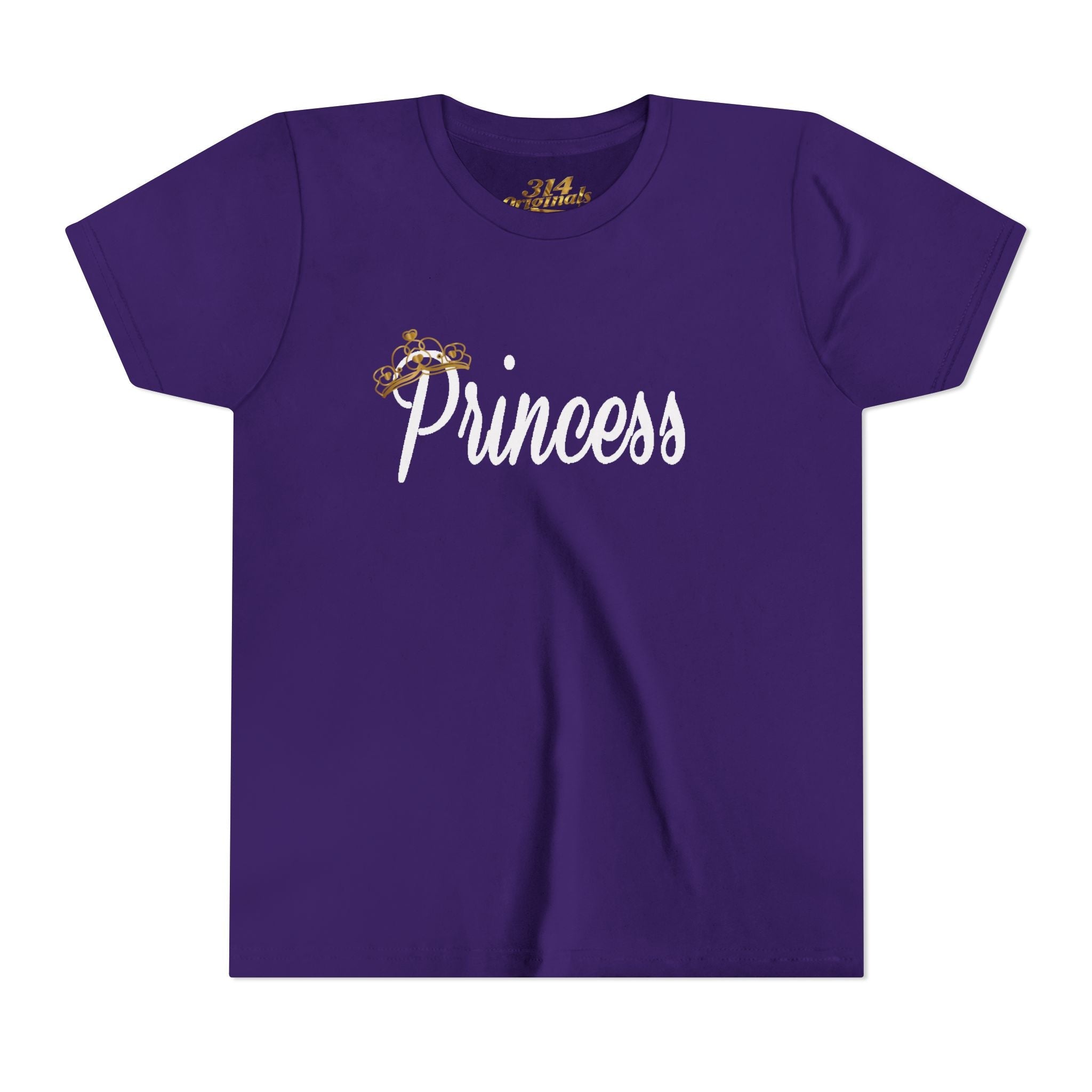 Princess Youth Tee — Sparkle Crown Kids T‑Shirt - 314 Originals