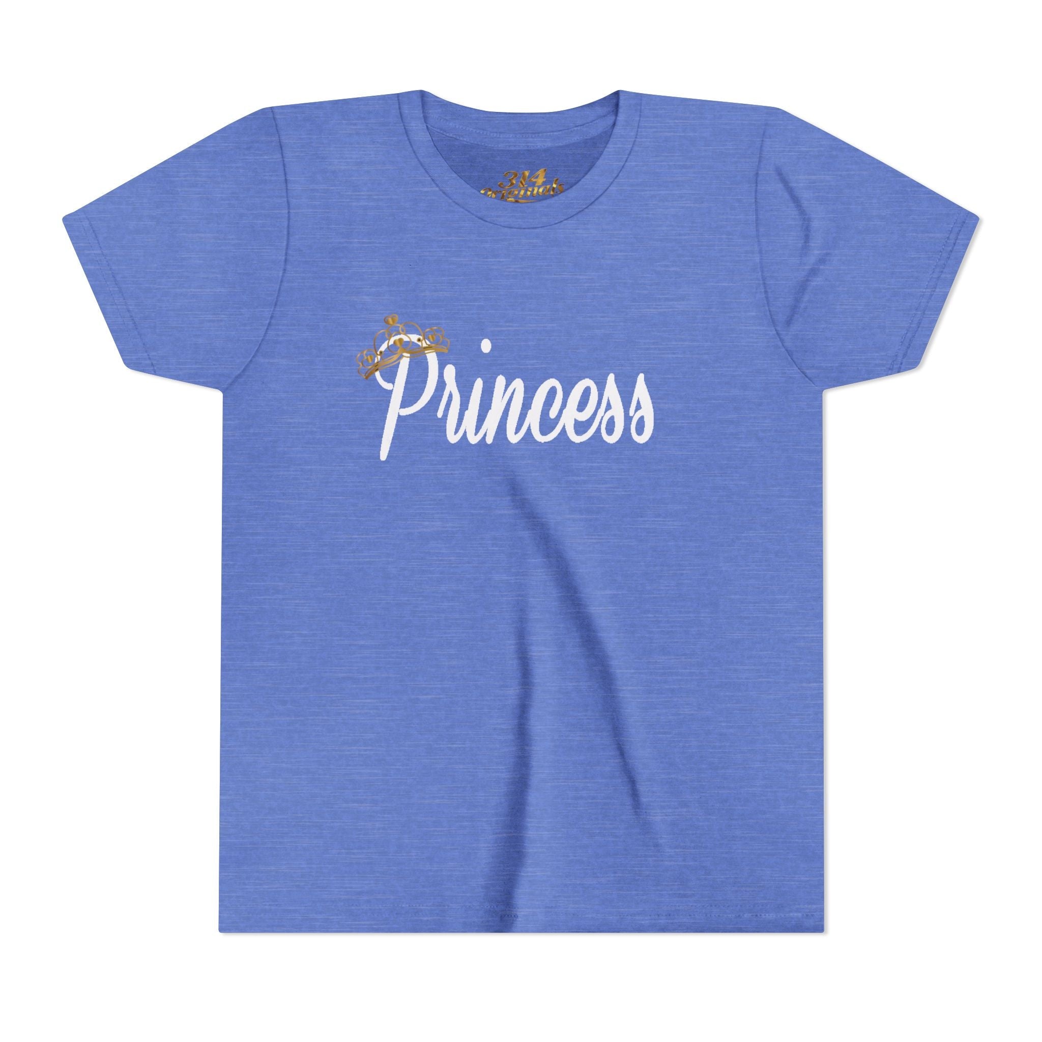 Princess Youth Tee — Sparkle Crown Kids T‑Shirt - 314 Originals
