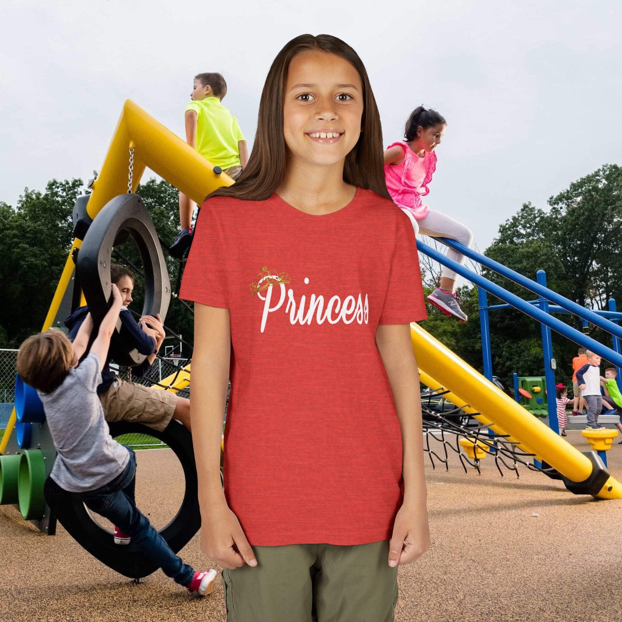 Princess Youth Tee — Sparkle Crown Kids T‑Shirt - 314 Originals