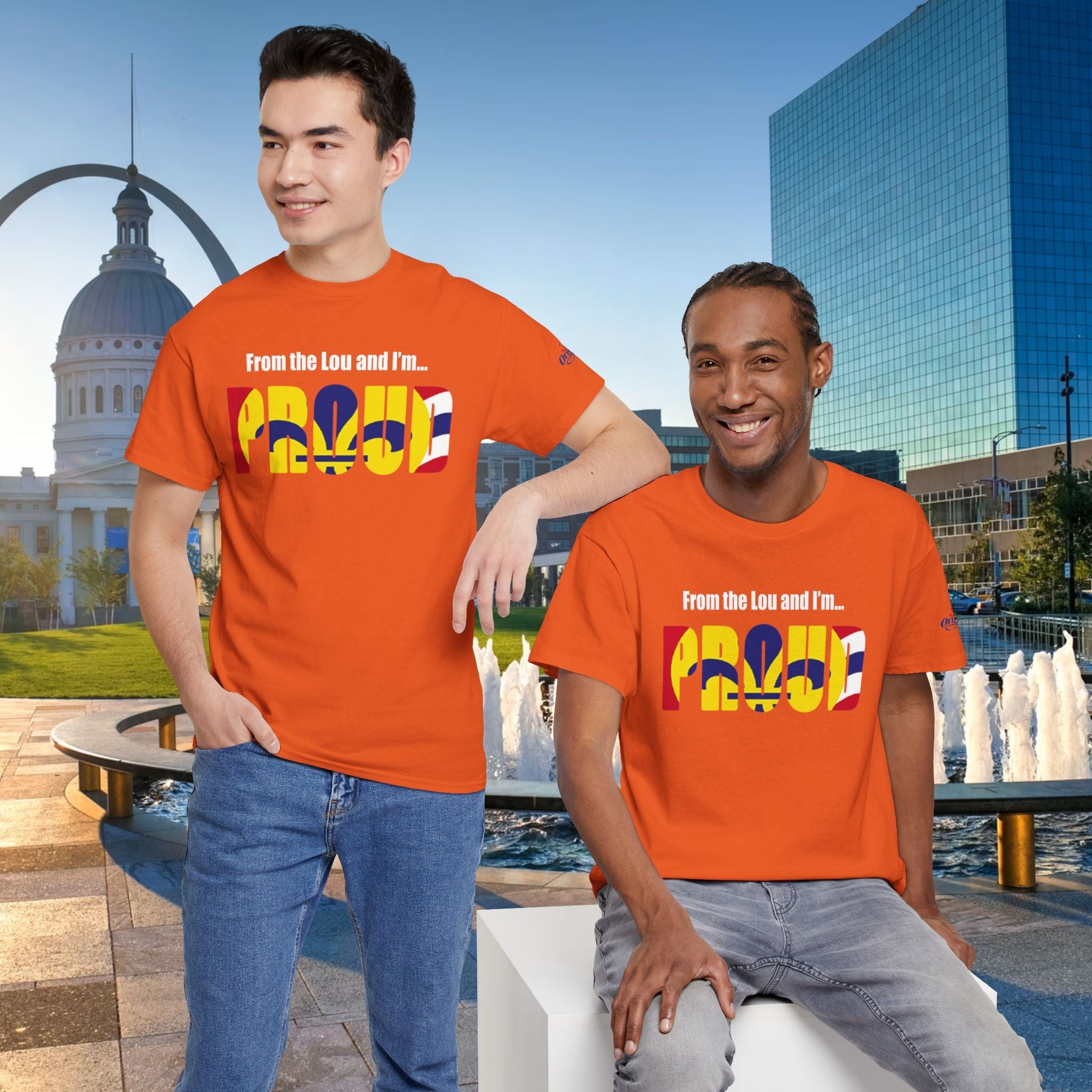 Proud Missouri Flag T-Shirt — "From the Lou and I’m... PROUD" - 314 Originals