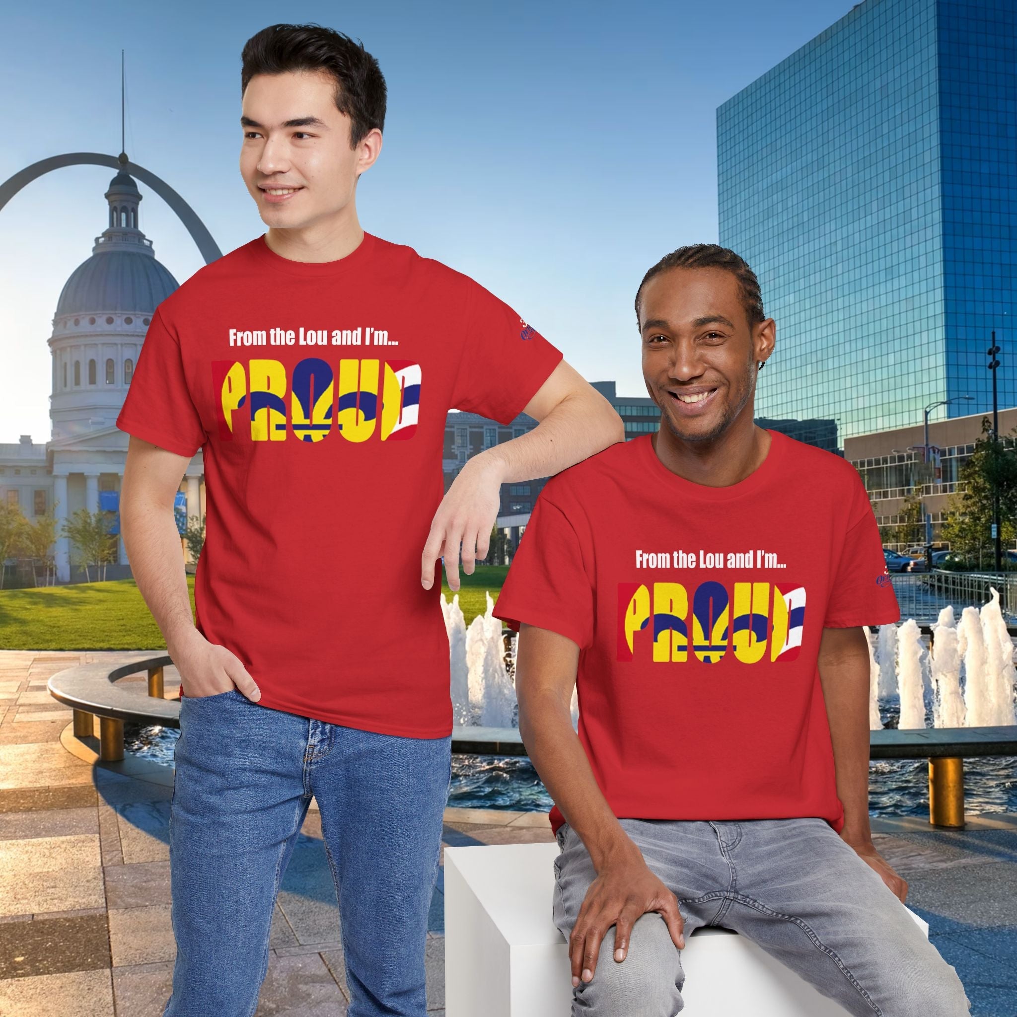 Proud Missouri Flag T-Shirt — "From the Lou and I’m... PROUD" - 314 Originals