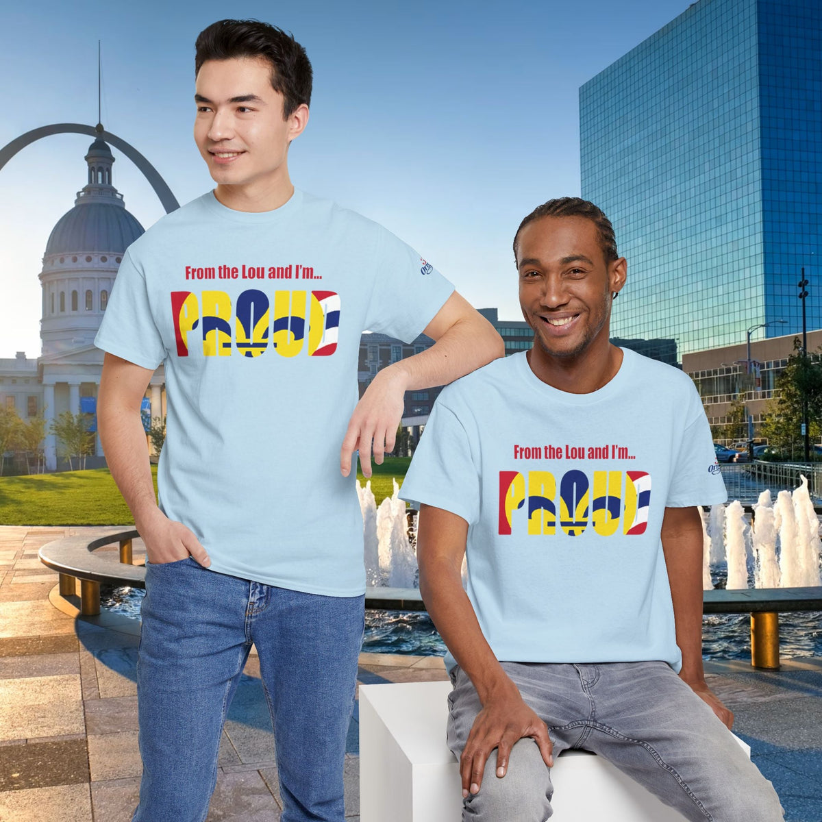 Proud Missouri Flag T-Shirt — "From the Lou and I’m... PROUD" - 314 Originals