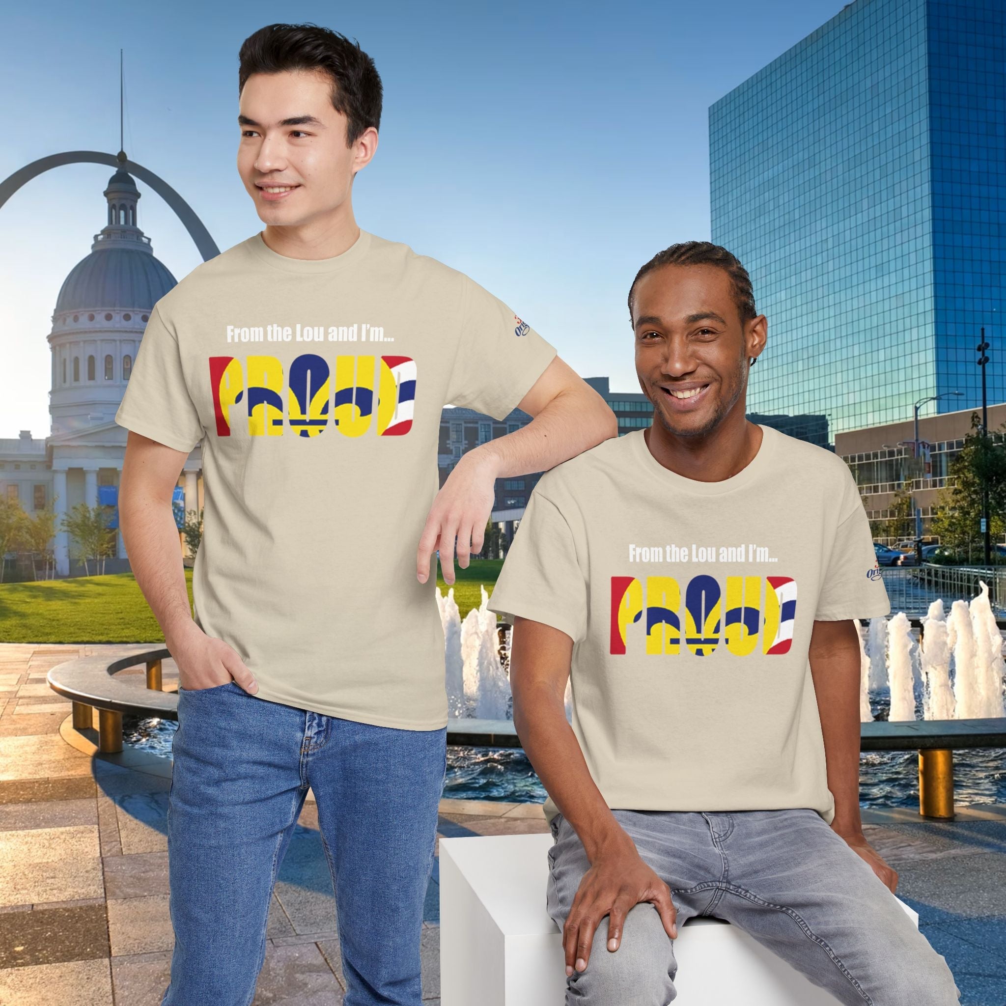 Proud Missouri Flag T-Shirt — "From the Lou and I’m... PROUD" - 314 Originals