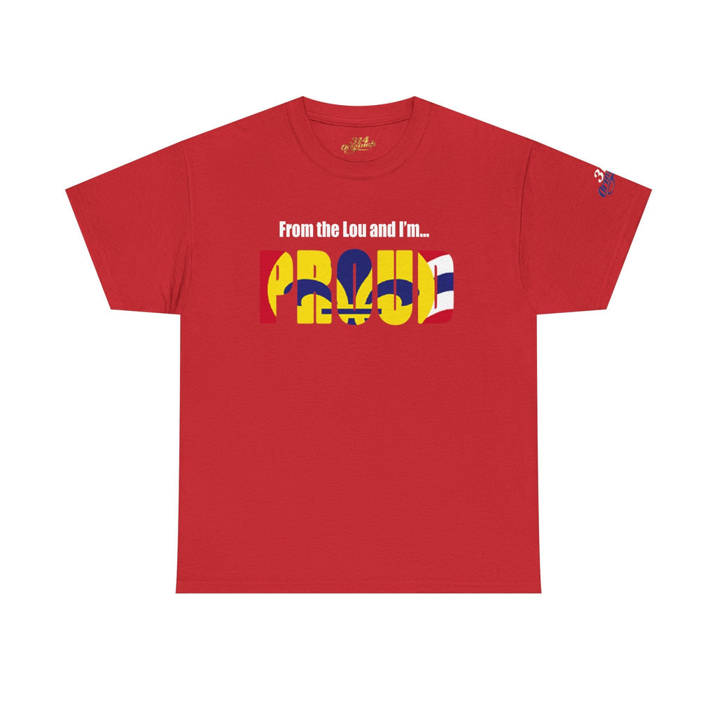 Proud Missouri Flag T-Shirt — "From the Lou and I’m... PROUD" - 314 Originals