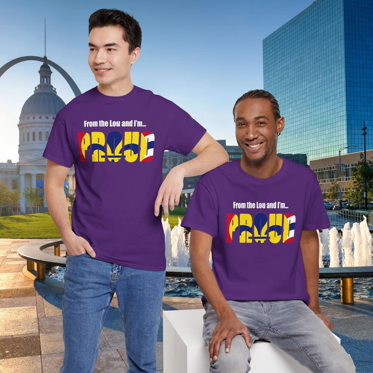 Proud Missouri Flag T-Shirt — "From the Lou and I’m... PROUD" - 314 Originals