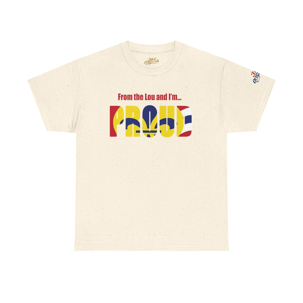 Proud Missouri Flag T-Shirt — "From the Lou and I’m... PROUD" - 314 Originals
