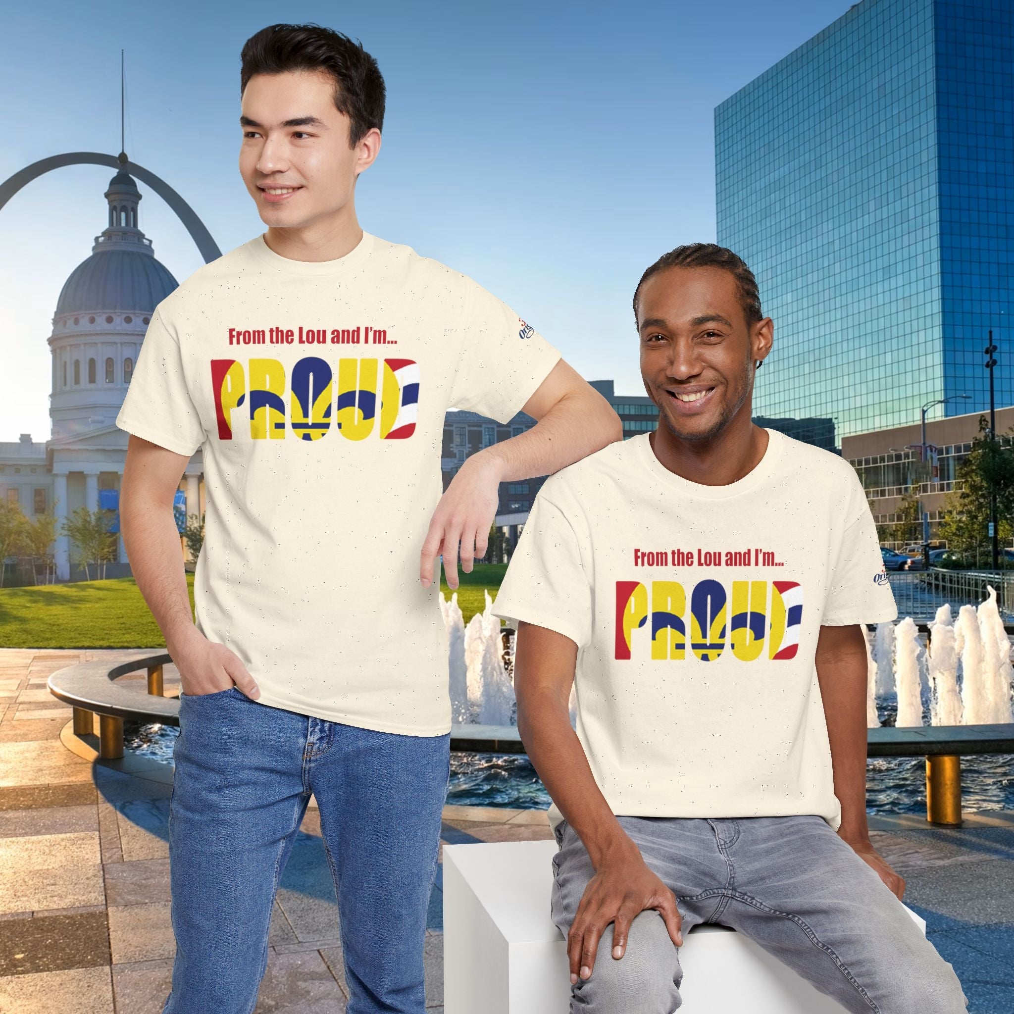 Proud Missouri Flag T-Shirt — "From the Lou and I’m... PROUD" - 314 Originals