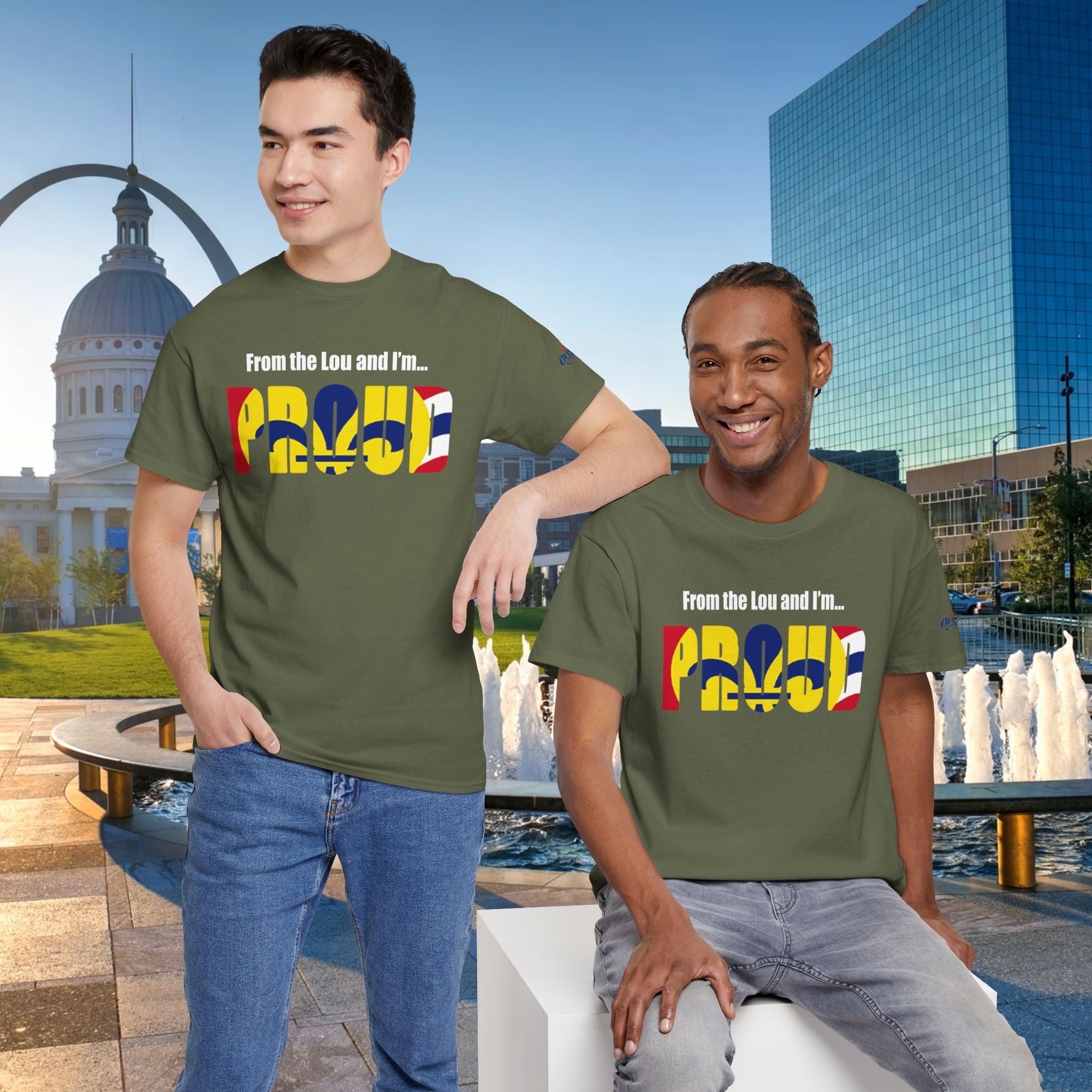 Proud Missouri Flag T-Shirt — "From the Lou and I’m... PROUD" - 314 Originals