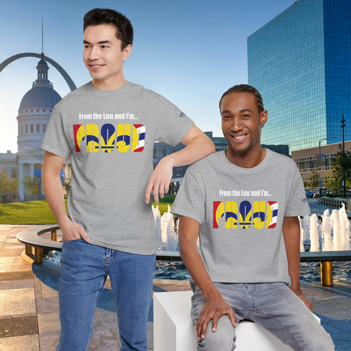 Proud Missouri Flag T-Shirt — "From the Lou and I’m... PROUD" - 314 Originals