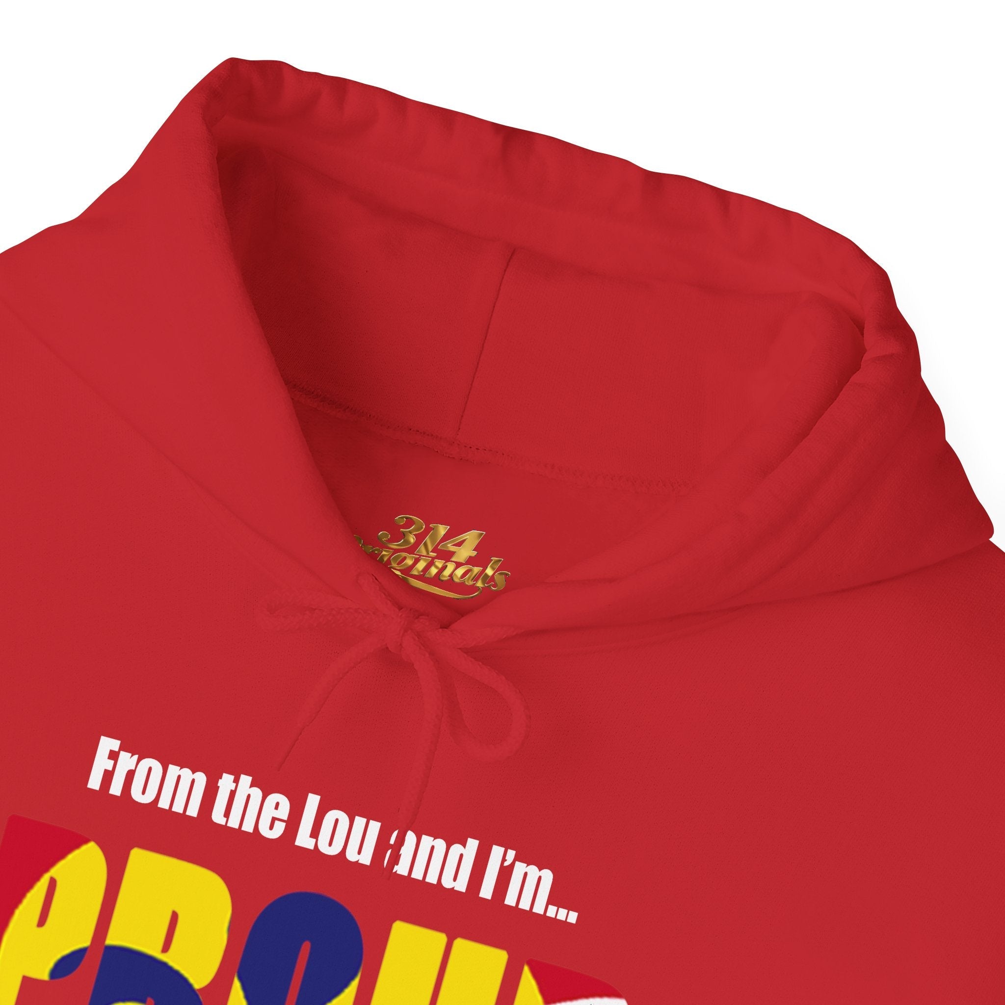 Proud Missouri Fleur-de-lis Hoodie — From the Lou St. Louis Pride Sweatshirt - 314 Originals
