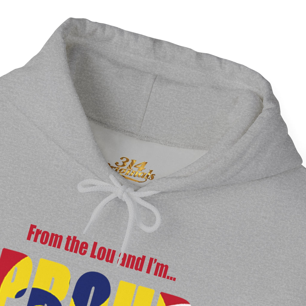 Proud Missouri Fleur-de-lis Hoodie — From the Lou St. Louis Pride Sweatshirt - 314 Originals