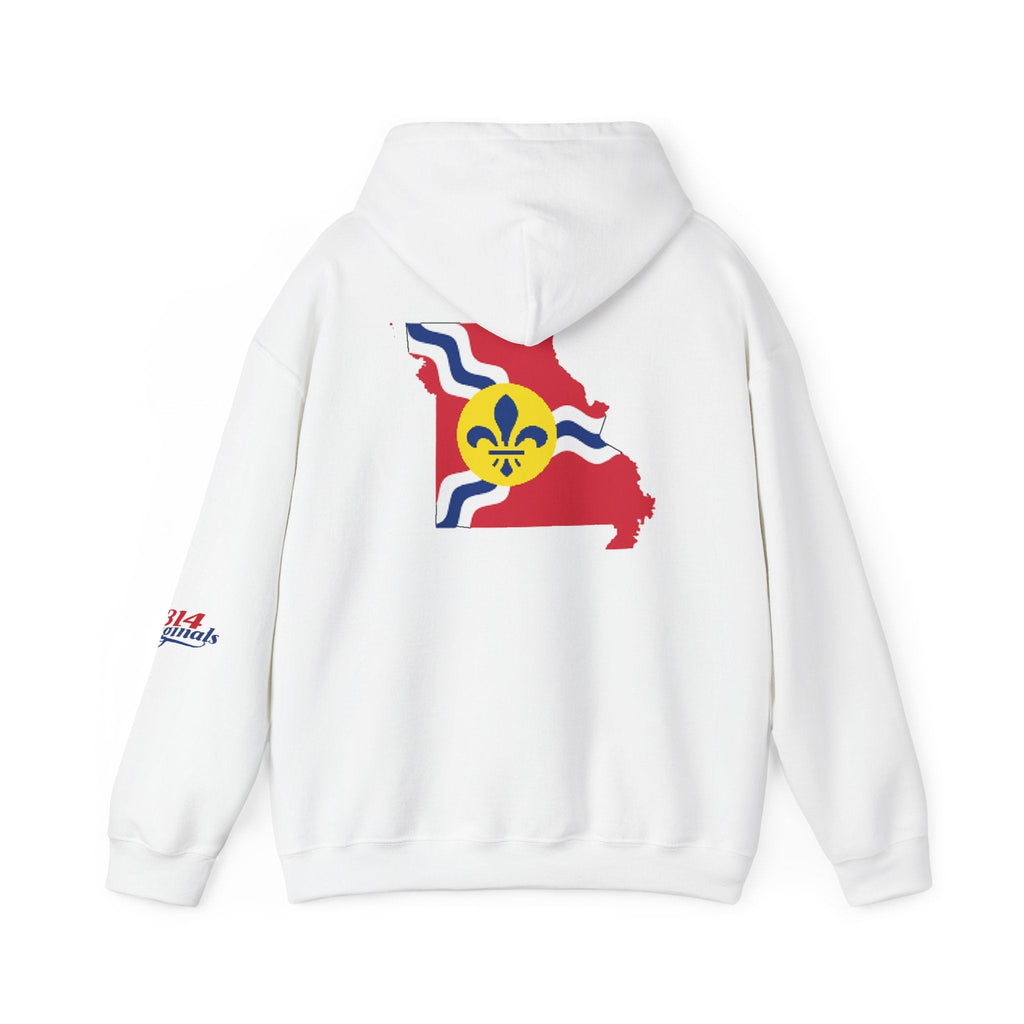 Proud Missouri Fleur-de-lis Hoodie — From the Lou St. Louis Pride Sweatshirt - 314 Originals