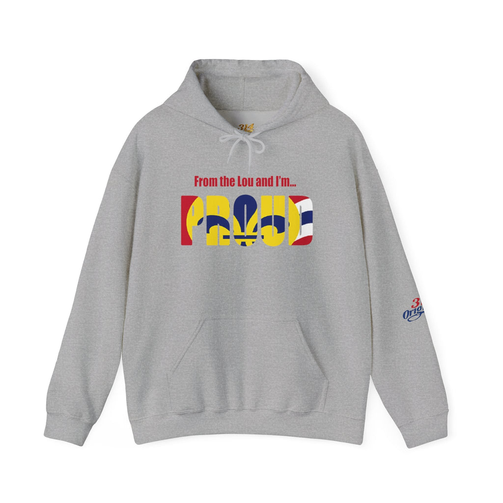 Proud Missouri Fleur-de-lis Hoodie — From the Lou St. Louis Pride Sweatshirt - 314 Originals