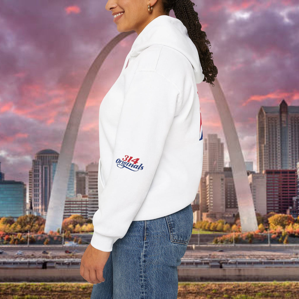 Proud Missouri Fleur-de-lis Hoodie — From the Lou St. Louis Pride Sweatshirt - 314 Originals