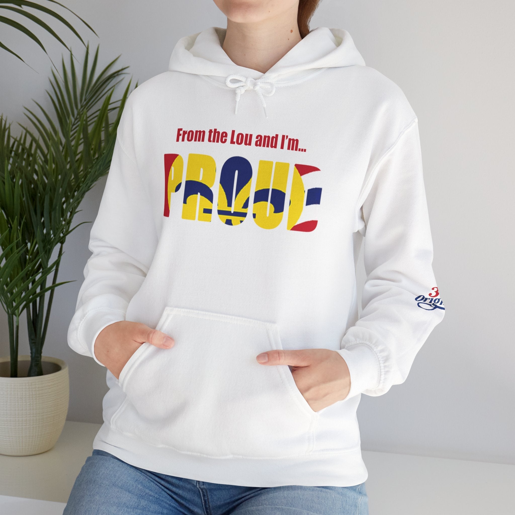 Proud Missouri Fleur-de-lis Hoodie — From the Lou St. Louis Pride Sweatshirt - 314 Originals