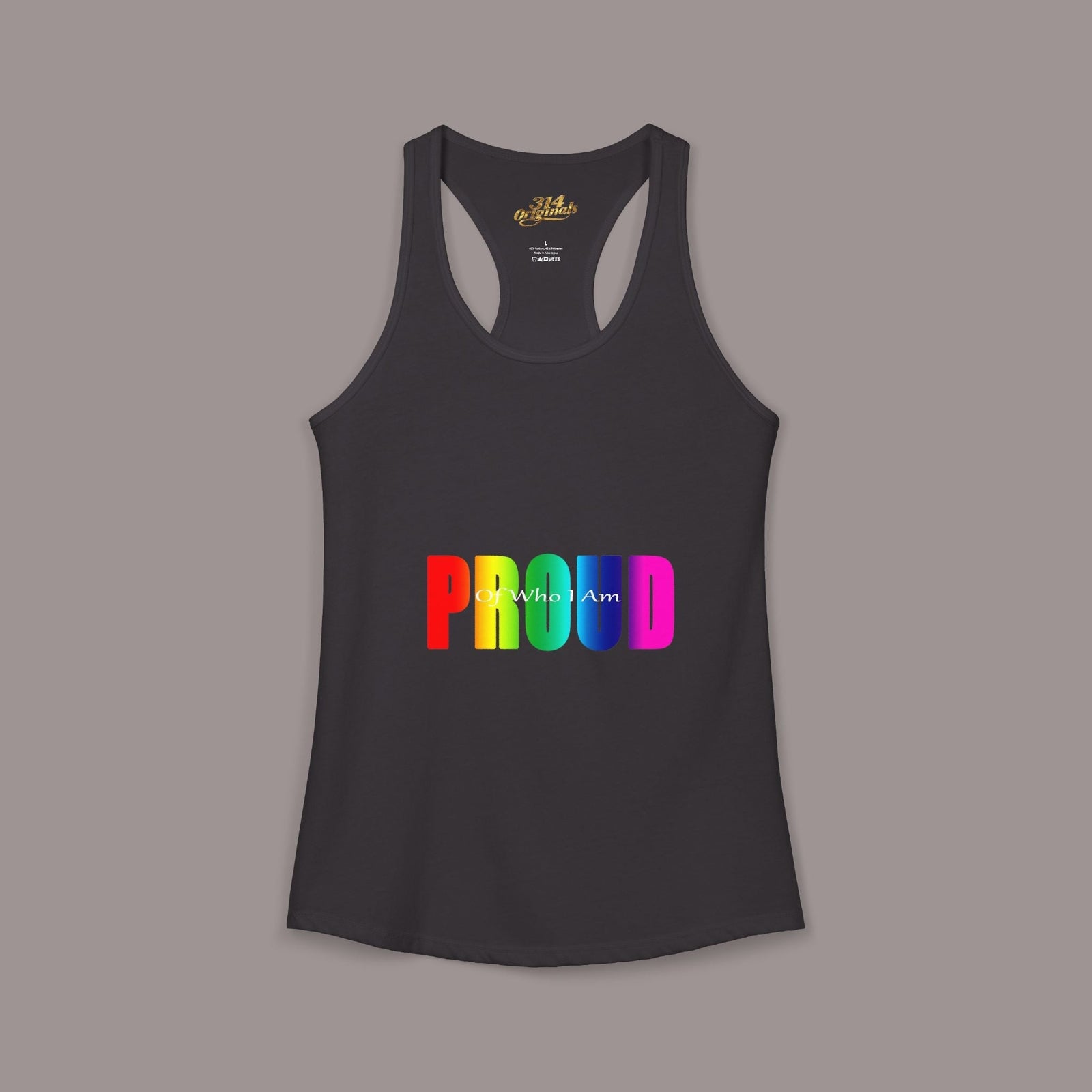 'PROUD' Women's Ideal Racerback Tank - 314 Originals
