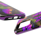 Purple Monarch Butterfly Tough Phone Case — Floral Nature Protective Cover - 314 Originals