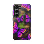 Purple Monarch Butterfly Tough Phone Case — Floral Nature Protective Cover - 314 Originals
